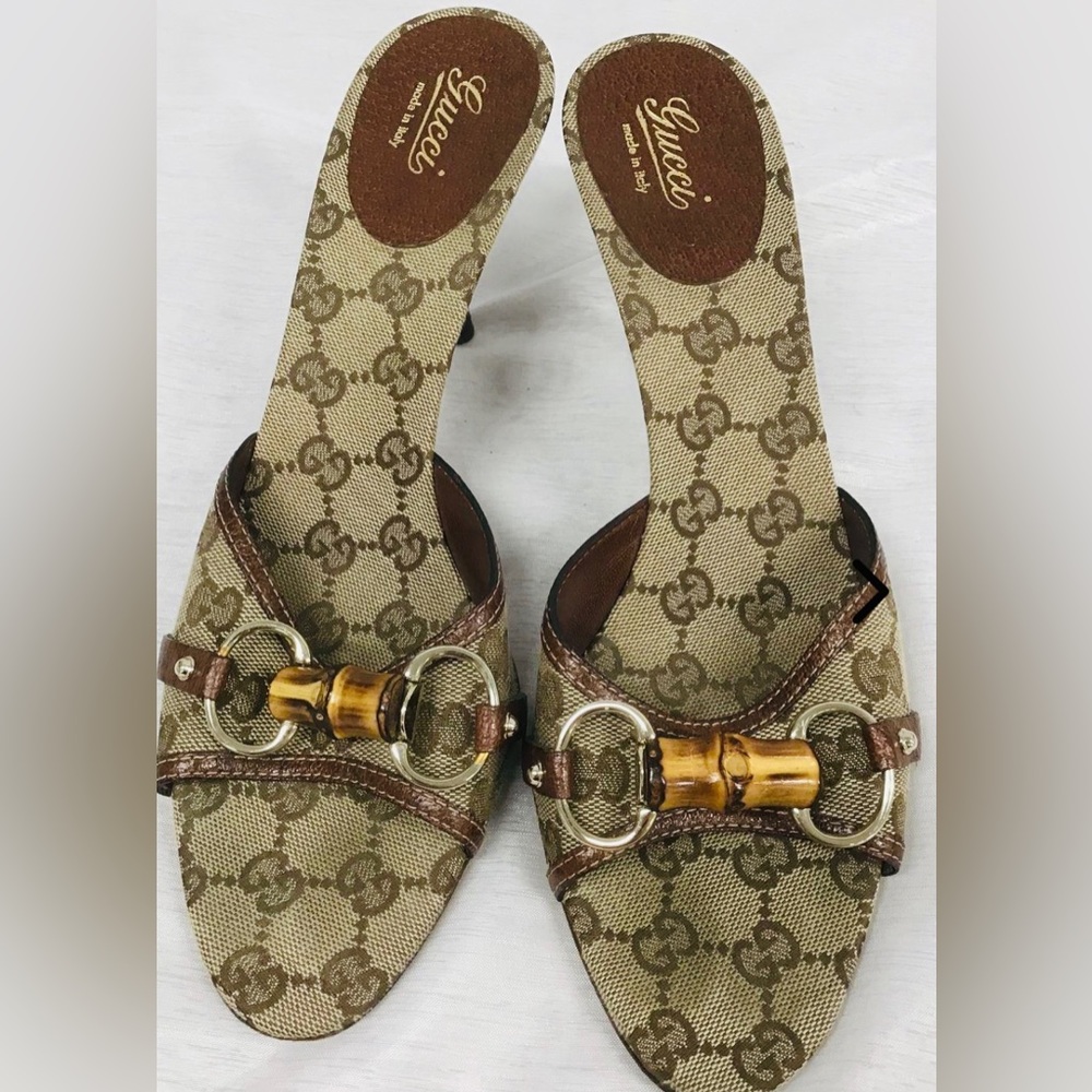 Gucci GG CINGHIALE BRIZZOLATO Kitten Heels (10)